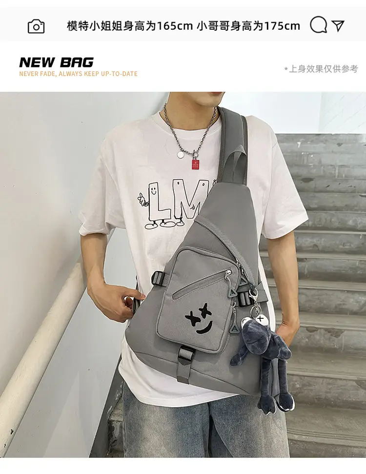 Japanese Style Crossbody Bag for Men Large Capacity Nylon — feature 4