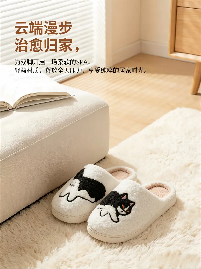 Cross-Border Shipping Cartoon Dachshund Cotton Slippers Home Cartoon Cotton Slippers Indoor Slippers Home Slippers — feature 8