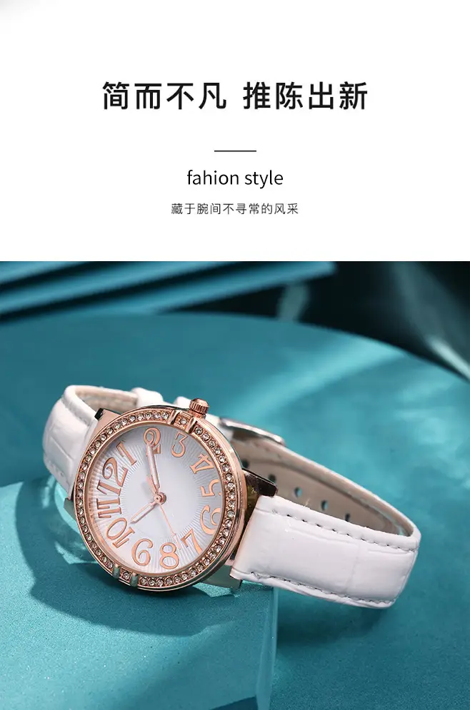 Classic White Diamond Watch Gift Set for Women — feature 3