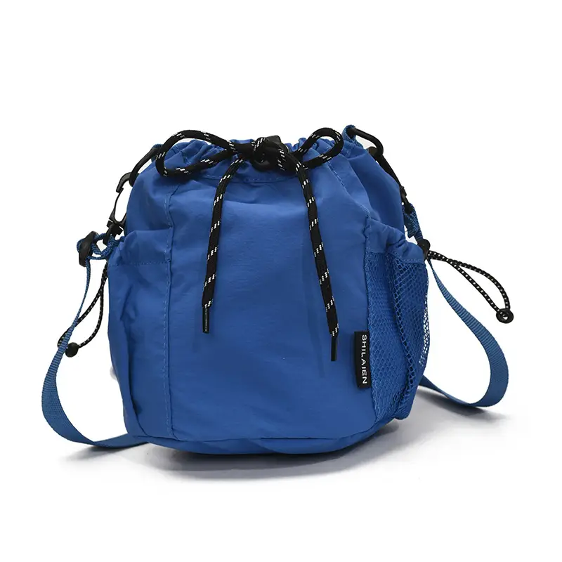 Yellow Drawstring Pleated Women's Bucket Bag - Image 10