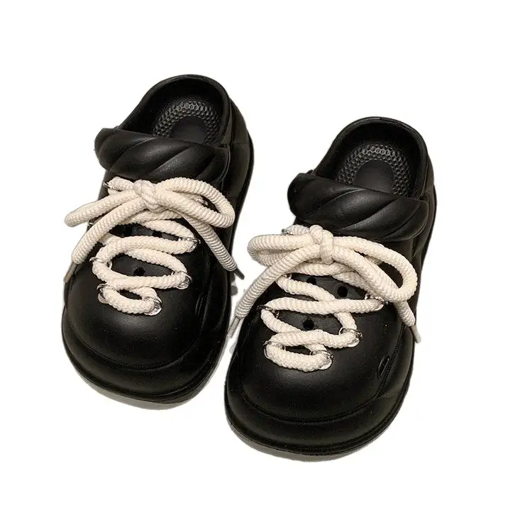 Women Beach Sandals with Rope Buckle & EVA Sole