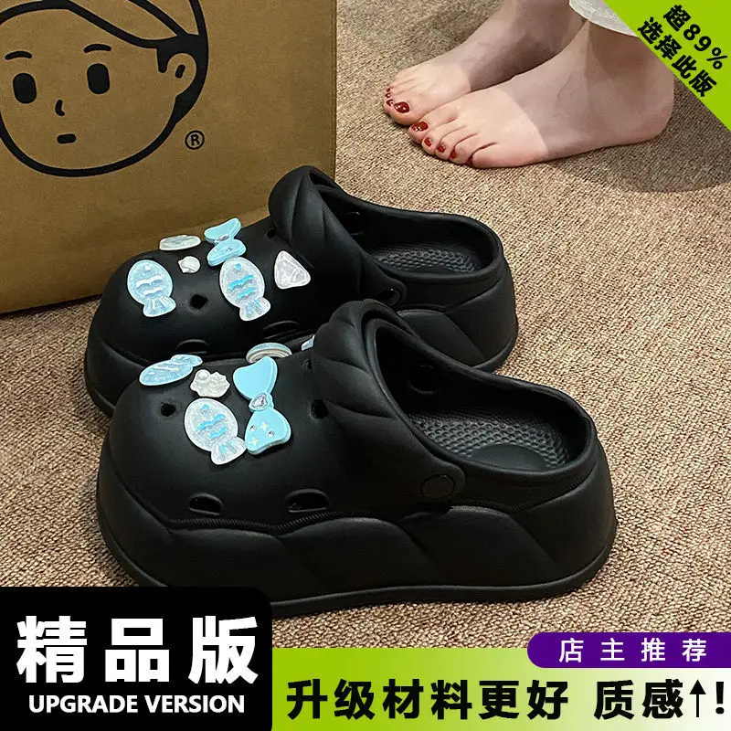 Women Beach Sandals with Rope Buckle & EVA Sole