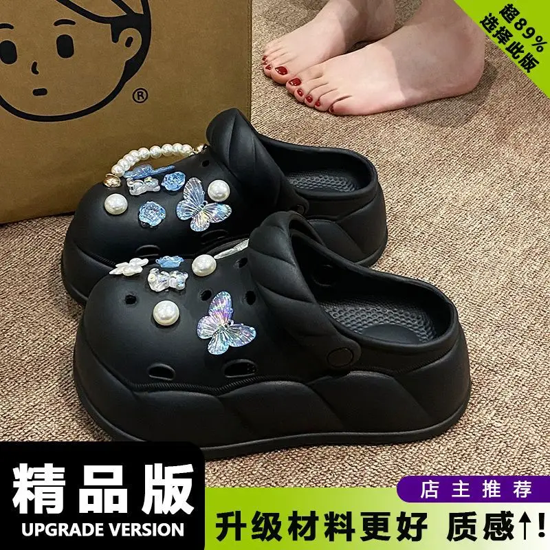 Women Beach Sandals with Rope Buckle & EVA Sole