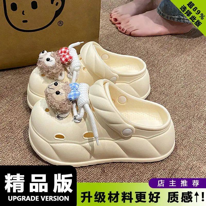 Women Beach Sandals with Rope Buckle & EVA Sole
