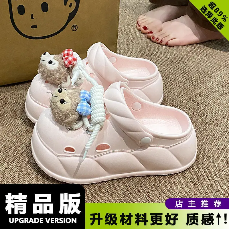 Women Beach Sandals with Rope Buckle & EVA Sole