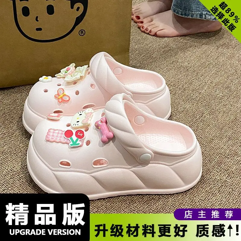 Women Beach Sandals with Rope Buckle & EVA Sole