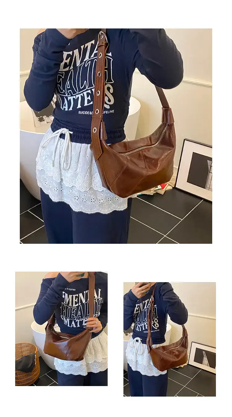 Silver Crossbody Bag Women 2025 Large Capacity — feature 4