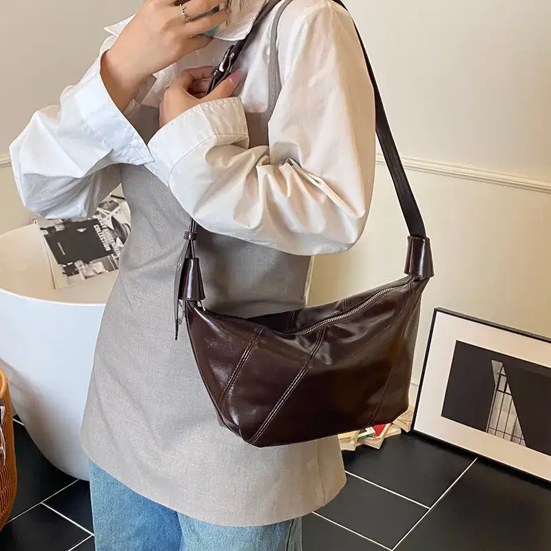 Silver Crossbody Bag Women 2025 Large Capacity - Image 2