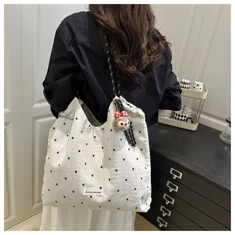 Women's Flower Chiffon Shoulder Bag Large Capacity 2025 — feature 10