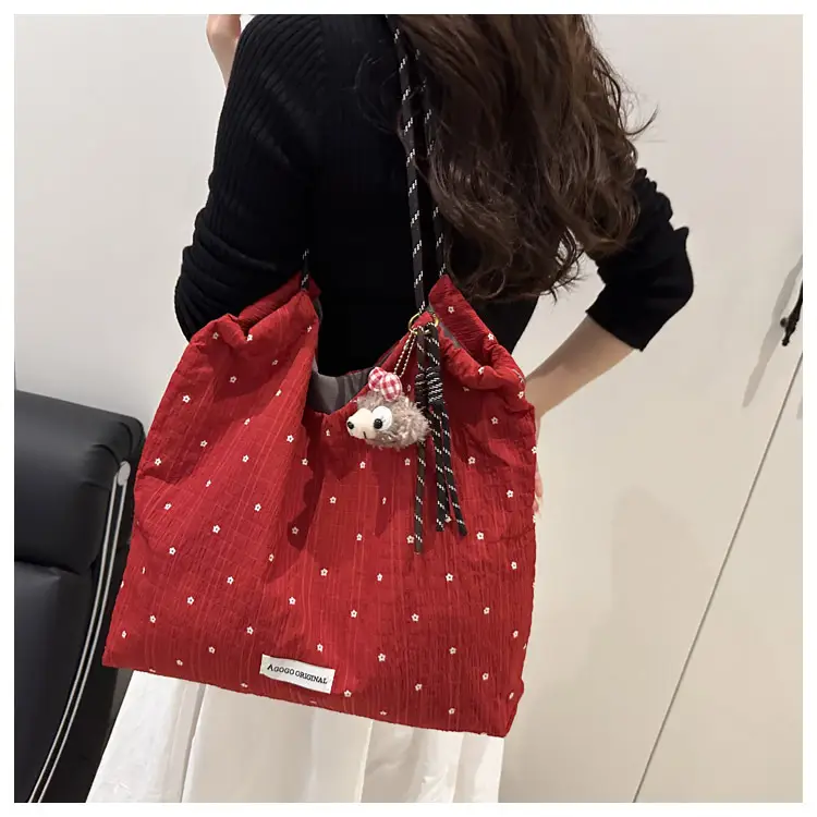 Women's Flower Chiffon Shoulder Bag Large Capacity 2025 — feature 13