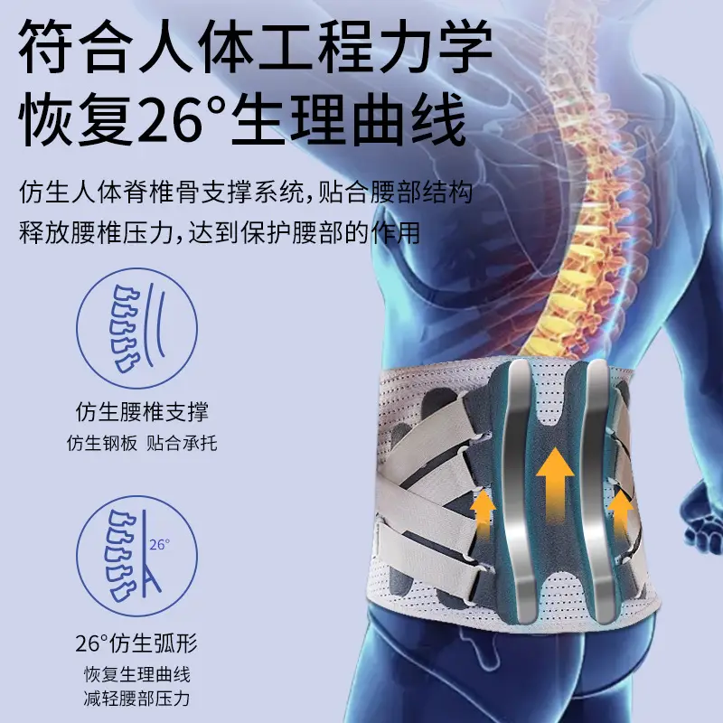 Super Production Waist Support Belt for Men Women Lumbar Disc Herniation - Image 2
