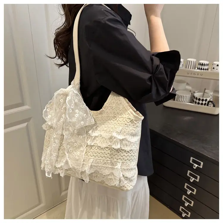 Fairy Lace Hollow Beach Bag Large Capacity — feature 12