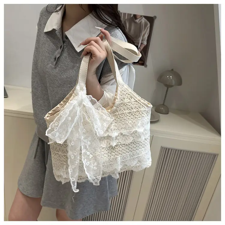 Fairy Lace Hollow Beach Bag Large Capacity — feature 20