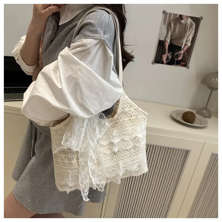 Fairy Lace Hollow Beach Bag Large Capacity — feature 22