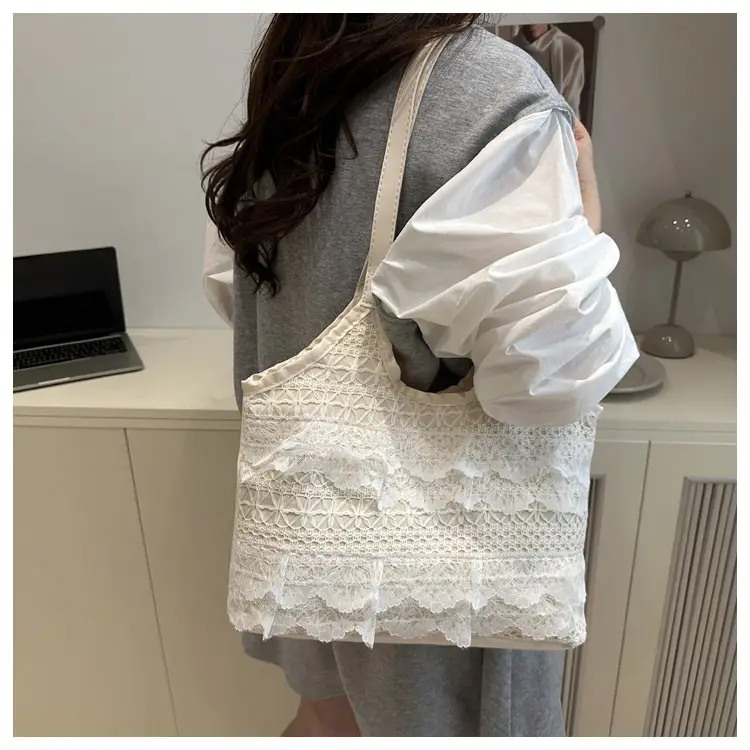 Fairy Lace Hollow Beach Bag Large Capacity — feature 23