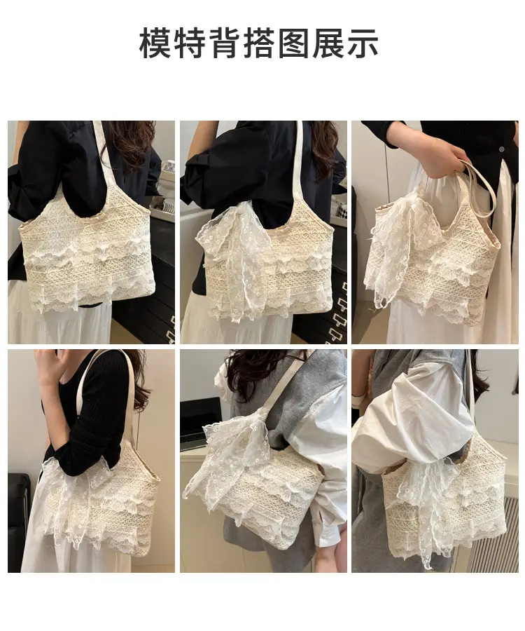 Fairy Lace Hollow Beach Bag Large Capacity — feature 9
