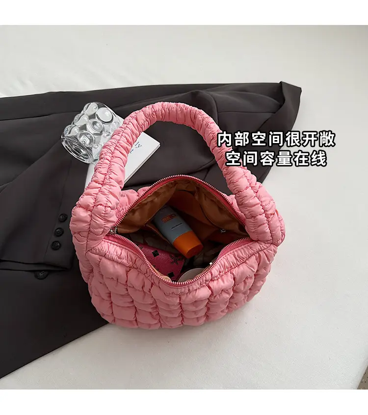 Korean Style Bubble Cloud Bag for Women Yellow — feature 10