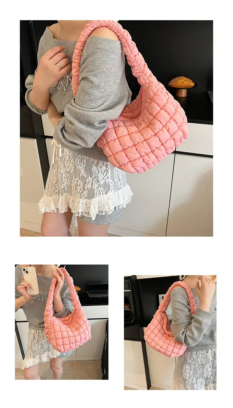 Korean Style Bubble Cloud Bag for Women Yellow — feature 11