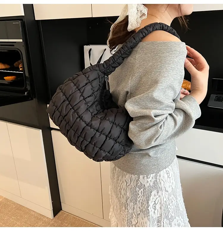 Korean Style Bubble Cloud Bag for Women Yellow — feature 18