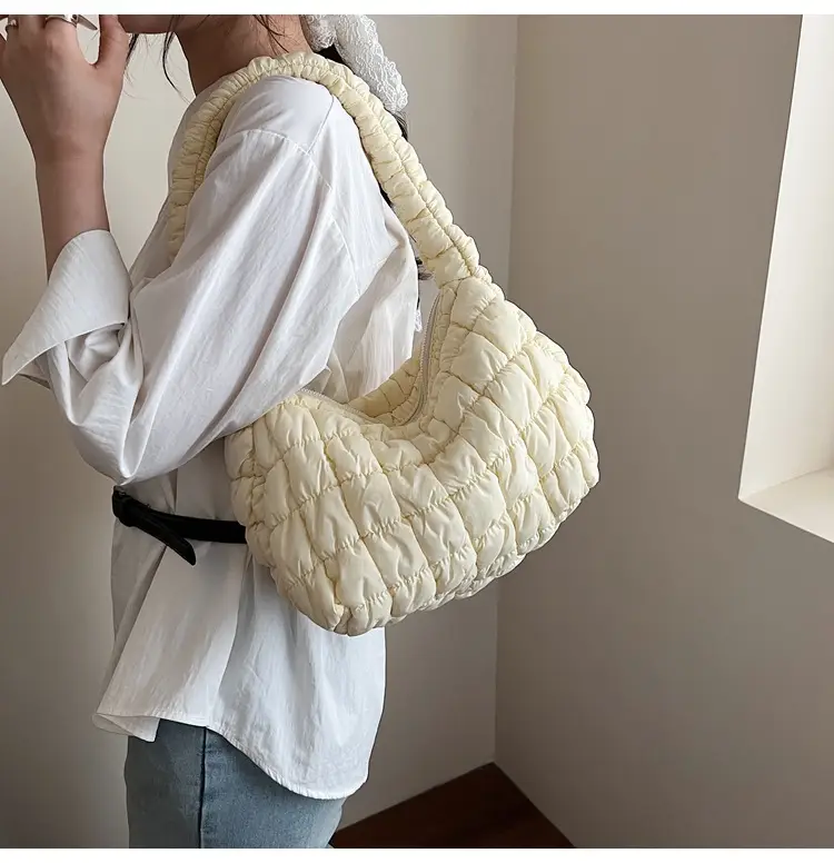 Korean Style Bubble Cloud Bag for Women Yellow — feature 20