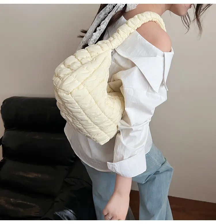 Korean Style Bubble Cloud Bag for Women Yellow — feature 21