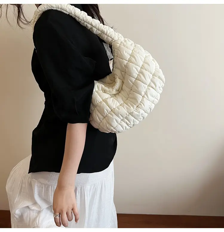 Korean Style Bubble Cloud Bag for Women Yellow — feature 23