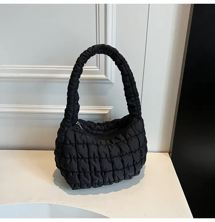 Korean Style Bubble Cloud Bag for Women Yellow — feature 24