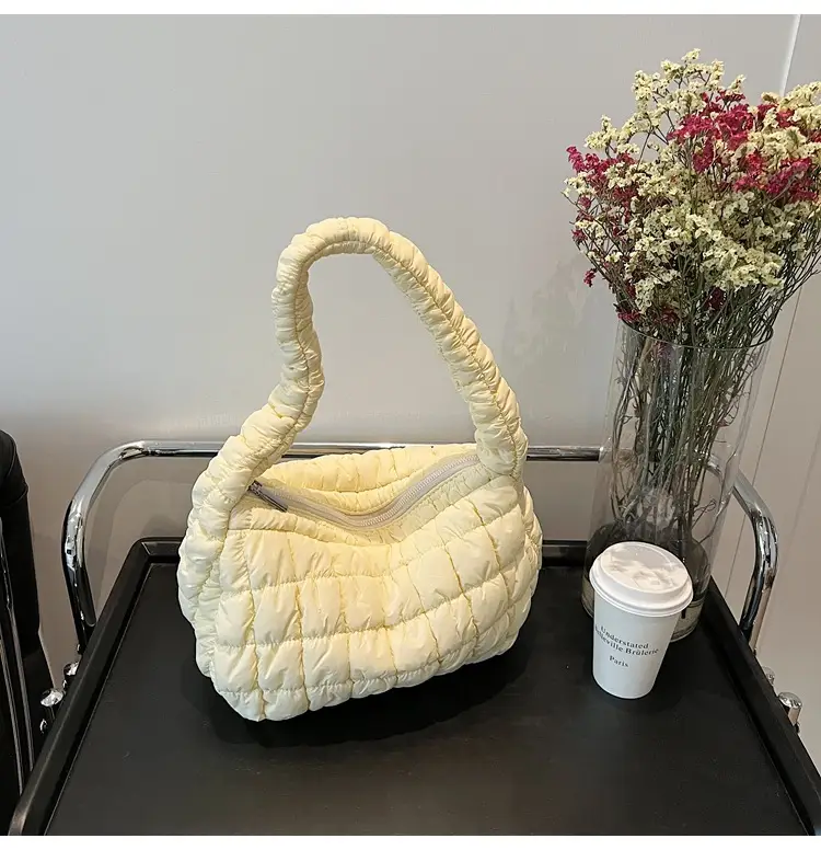 Korean Style Bubble Cloud Bag for Women Yellow — feature 26