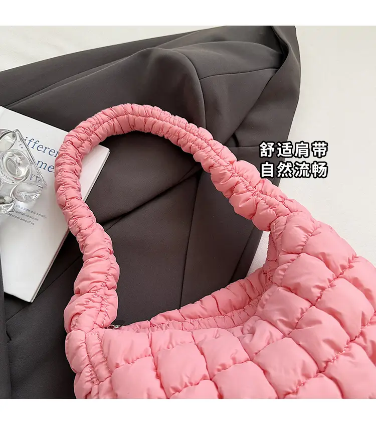 Korean Style Bubble Cloud Bag for Women Yellow — feature 7