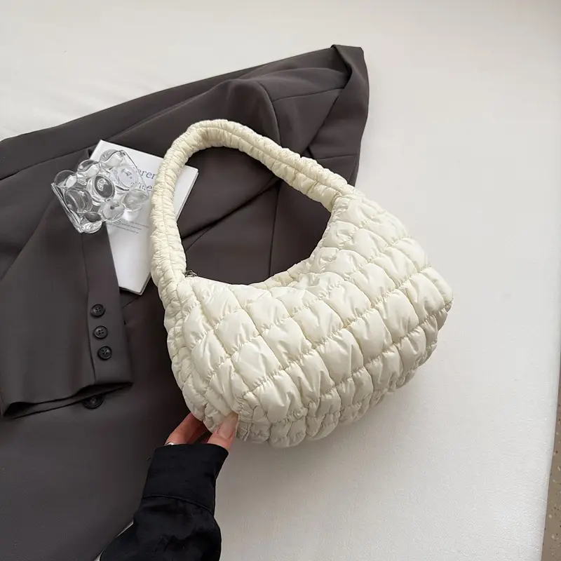 Korean Style Bubble Cloud Bag for Women Yellow - Image 2