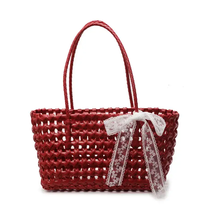 Women Cross-Border Woven Shoulder Bag Black 2025