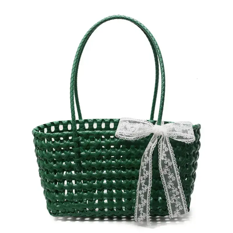 Women Cross-Border Woven Shoulder Bag Black 2025