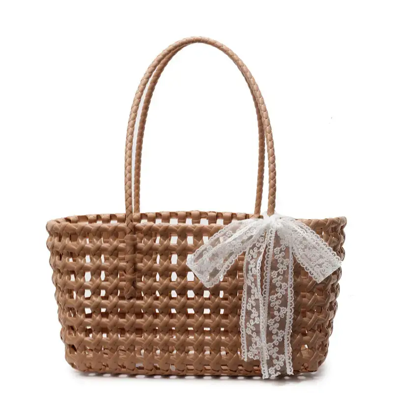 Women Cross-Border Woven Shoulder Bag Black 2025