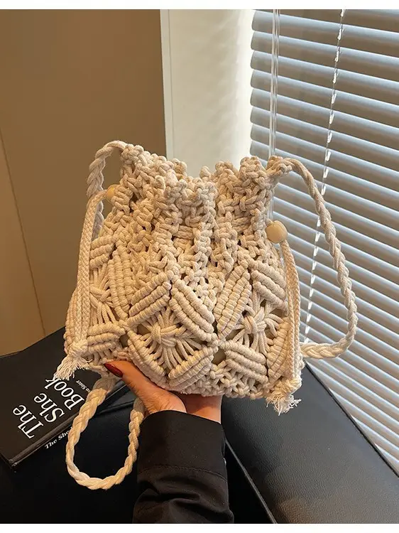 Women's Braided Straw Crossbody Bag Tan 2025 - Image 6