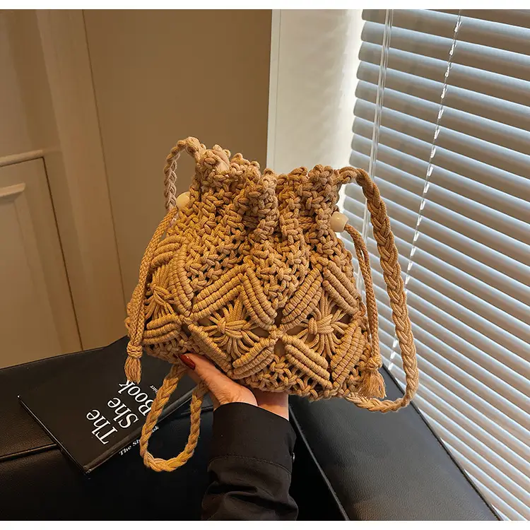 Women's Braided Straw Crossbody Bag Tan 2025 — feature 13
