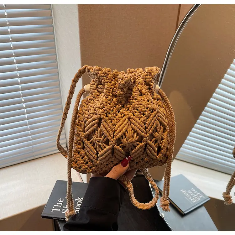 Women's Braided Straw Crossbody Bag Tan 2025 — feature 14