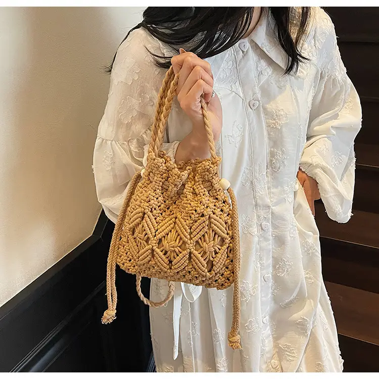 Women's Braided Straw Crossbody Bag Tan 2025 — feature 22