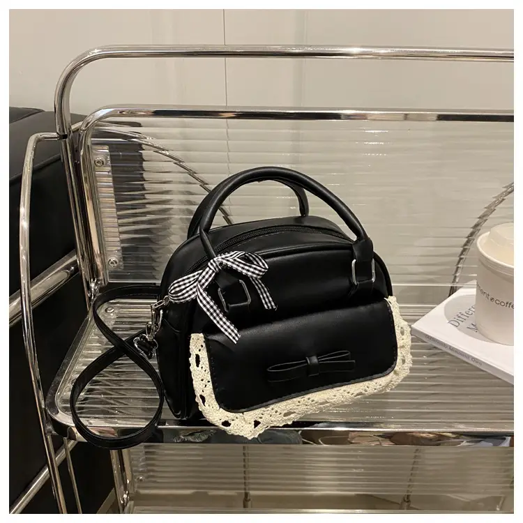 Light Blue Lace Stitching Women's Shoulder Crossbody Bag — feature 10
