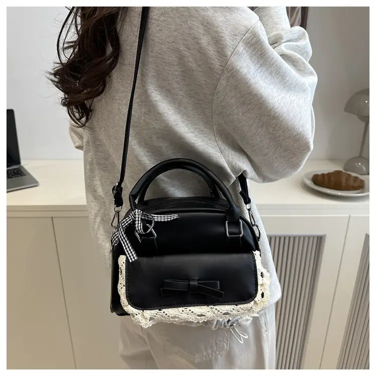 Light Blue Lace Stitching Women's Shoulder Crossbody Bag — feature 23