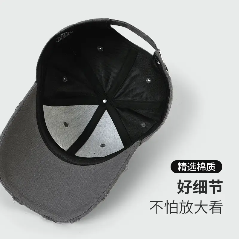 Women Red Embroidered Baseball Cap with Large Brim - Image 12