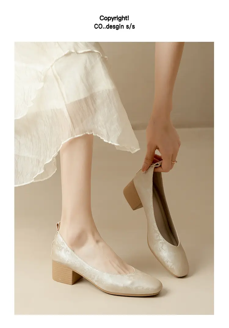 2025 Women's Square Toe Granny Flats with Soft Sole — feature 17