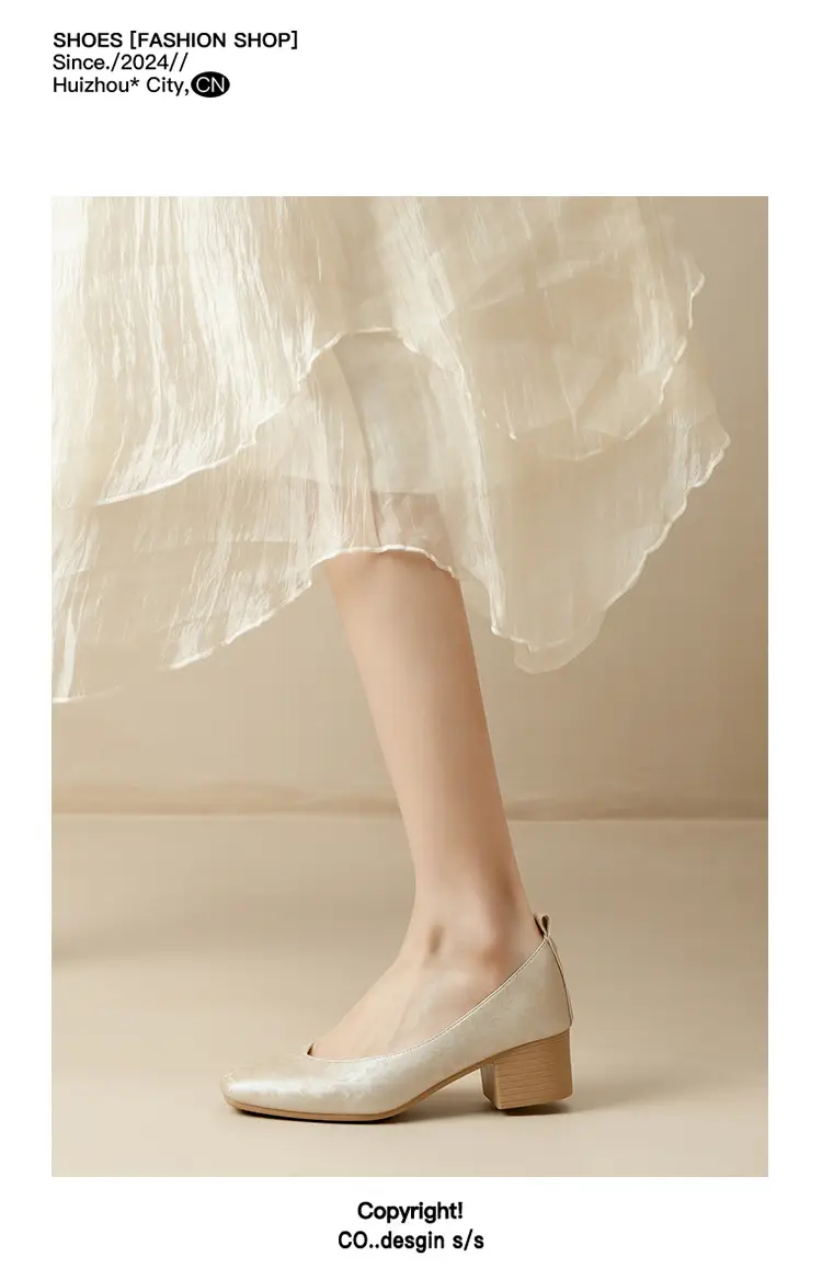 2025 Women's Square Toe Granny Flats with Soft Sole — feature 19