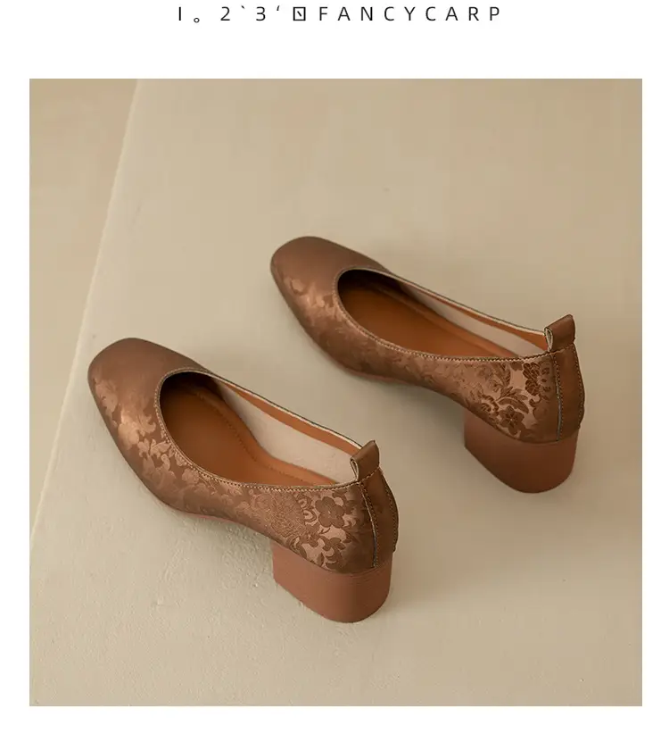 2025 Women's Square Toe Granny Flats with Soft Sole — feature 31