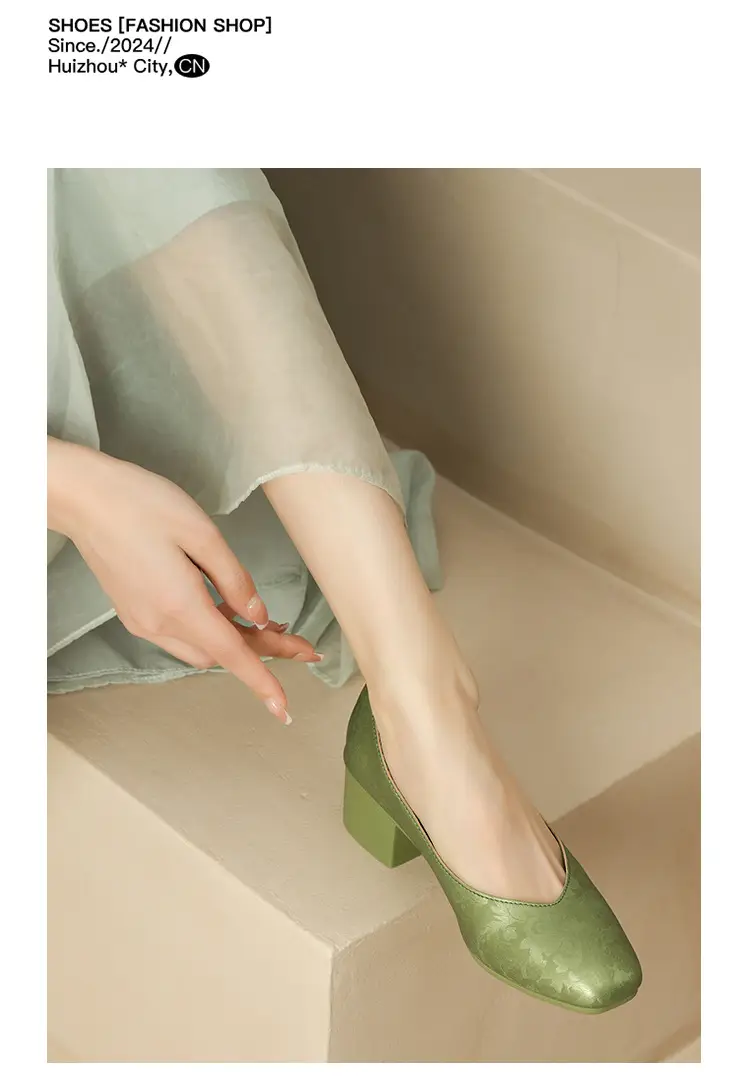 2025 Women's Square Toe Granny Flats with Soft Sole — feature 41