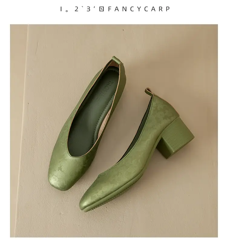 2025 Women's Square Toe Granny Flats with Soft Sole — feature 43