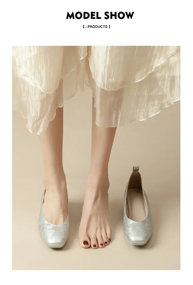 2025 Women's Square Toe Granny Flats with Soft Sole — feature 44
