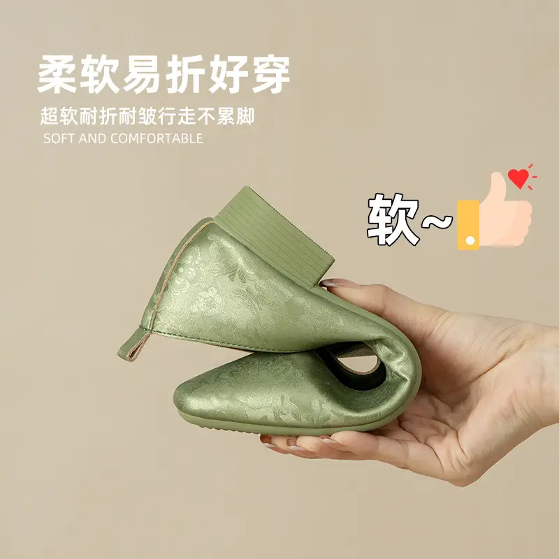 2025 Women's Square Toe Granny Flats with Soft Sole - Image 7