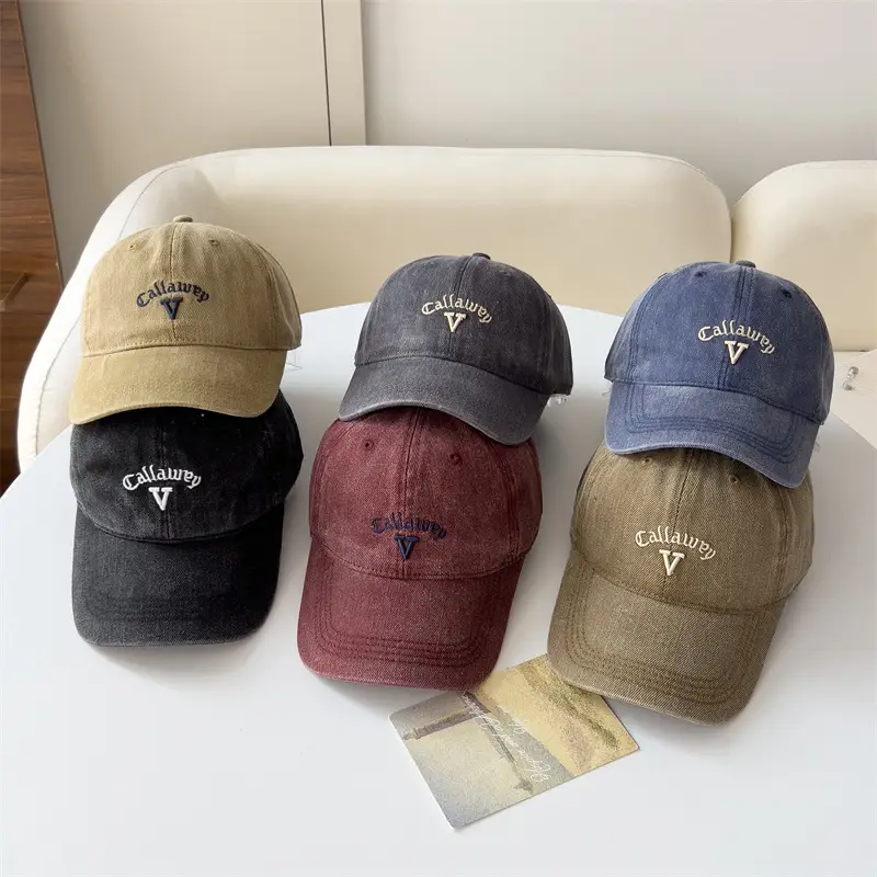 Retro Japanese Sun Hat Distressed Embroidery Women's - Image 7