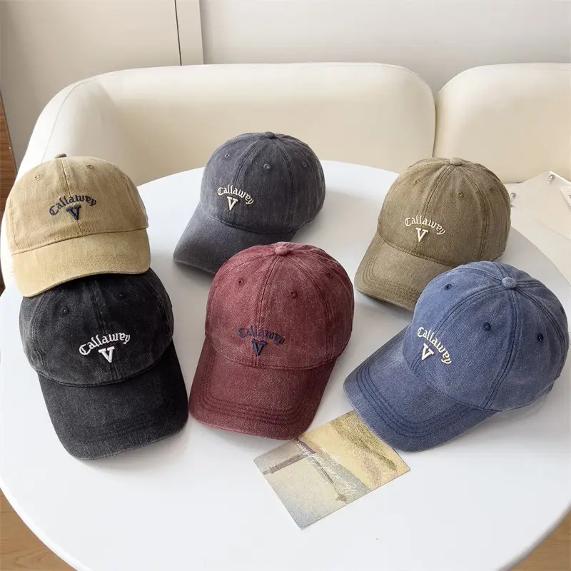 Retro Japanese Sun Hat Distressed Embroidery Women's - Image 9