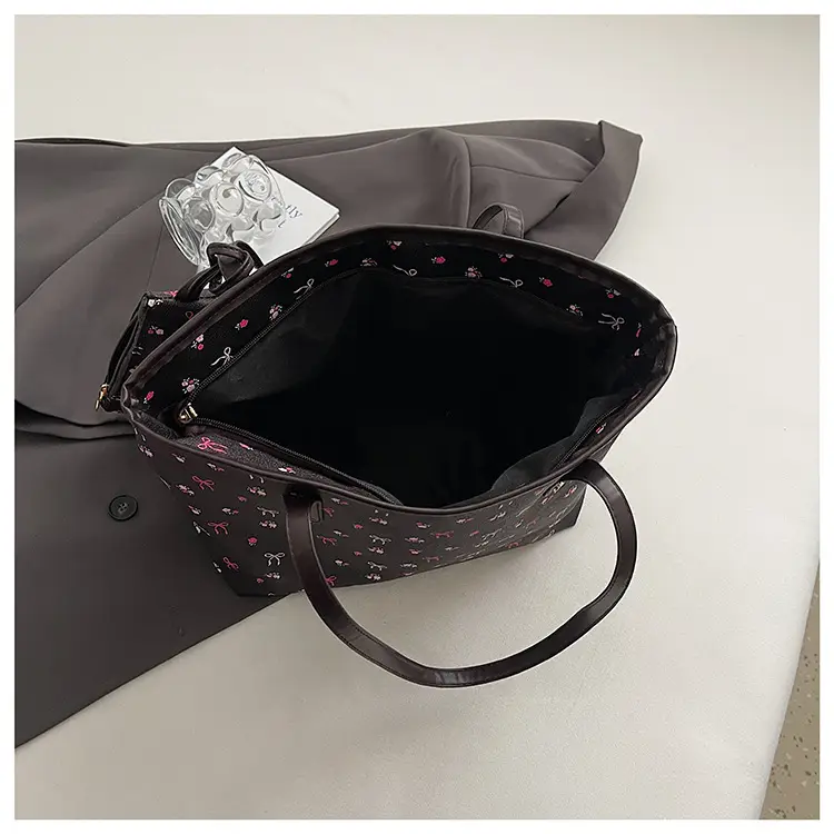 Women Crossbody Bag Cherry Print Large Capacity — feature 12